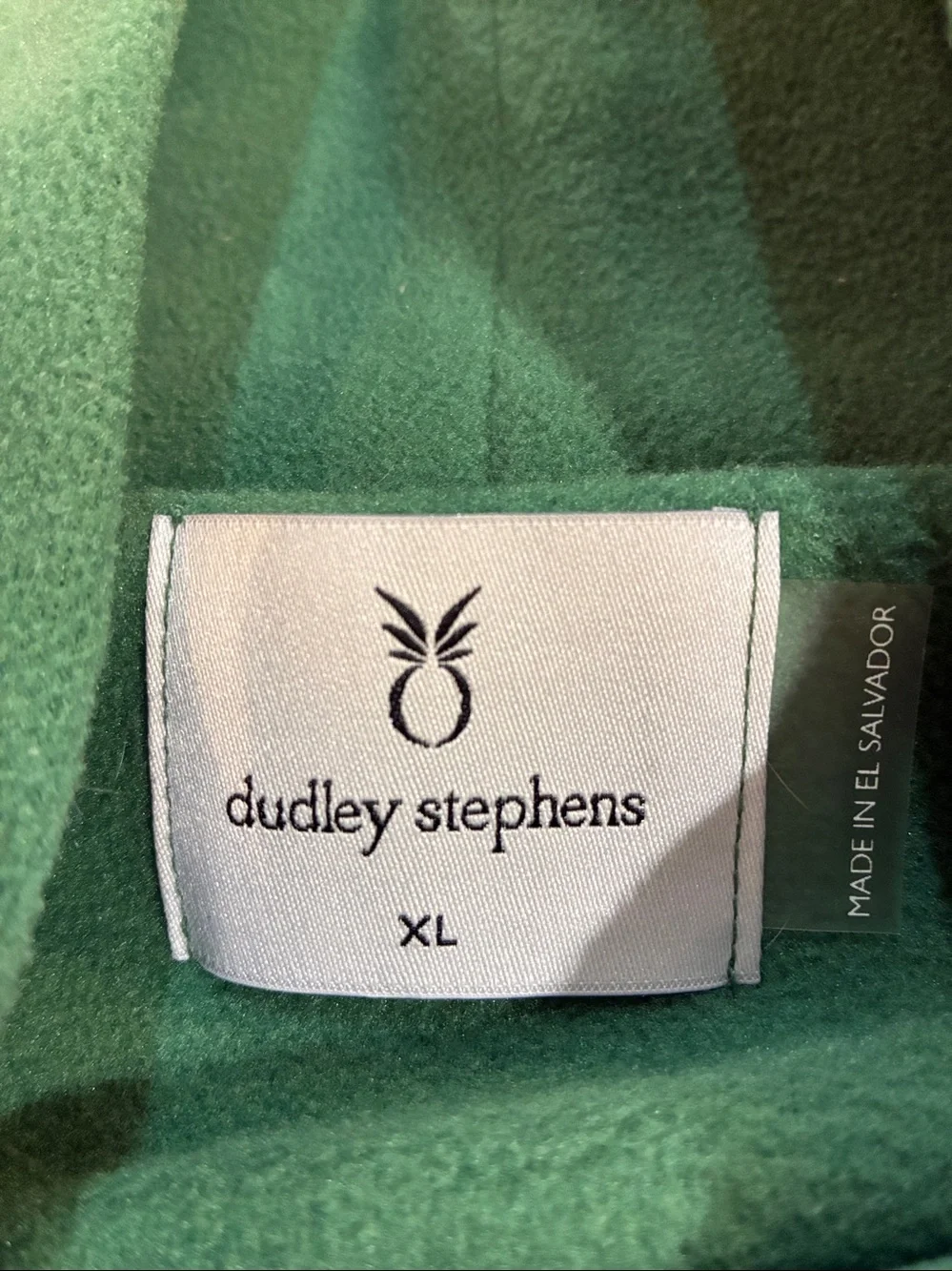 Dudley Stephens Jellybean Green Turtleneck Fleece Pullover, XL - Picture 6 of 7
